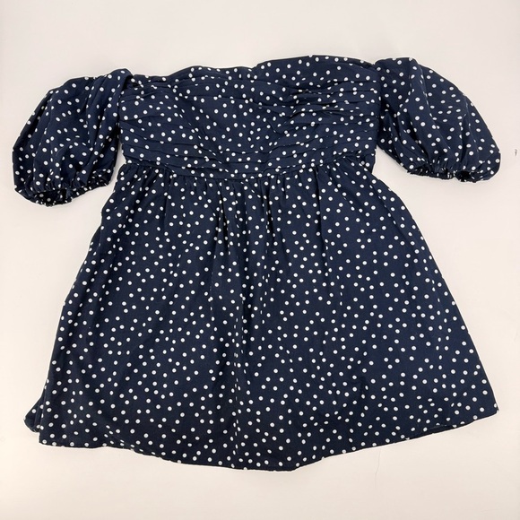 Abercrombie & Fitch Dresses & Skirts - Abercrombie & Fitch Off Shoulder Polka Dot Mini Skort Dress XL Retro Summer